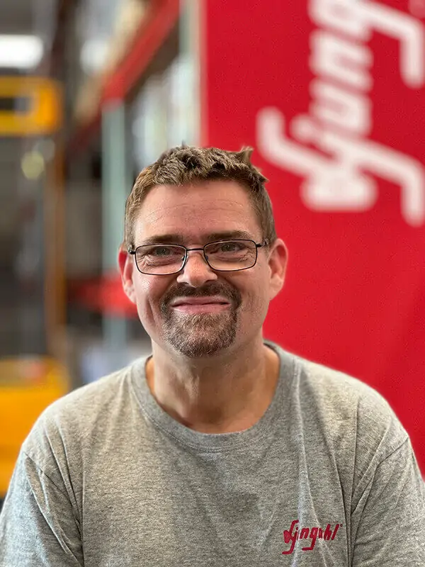 Lagerchef Jesper Stegler