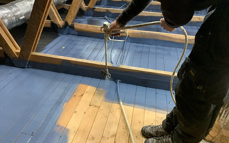 AIRBLOCK Flydende dampspærre ved loftrenovering - reference - TT Tømrer